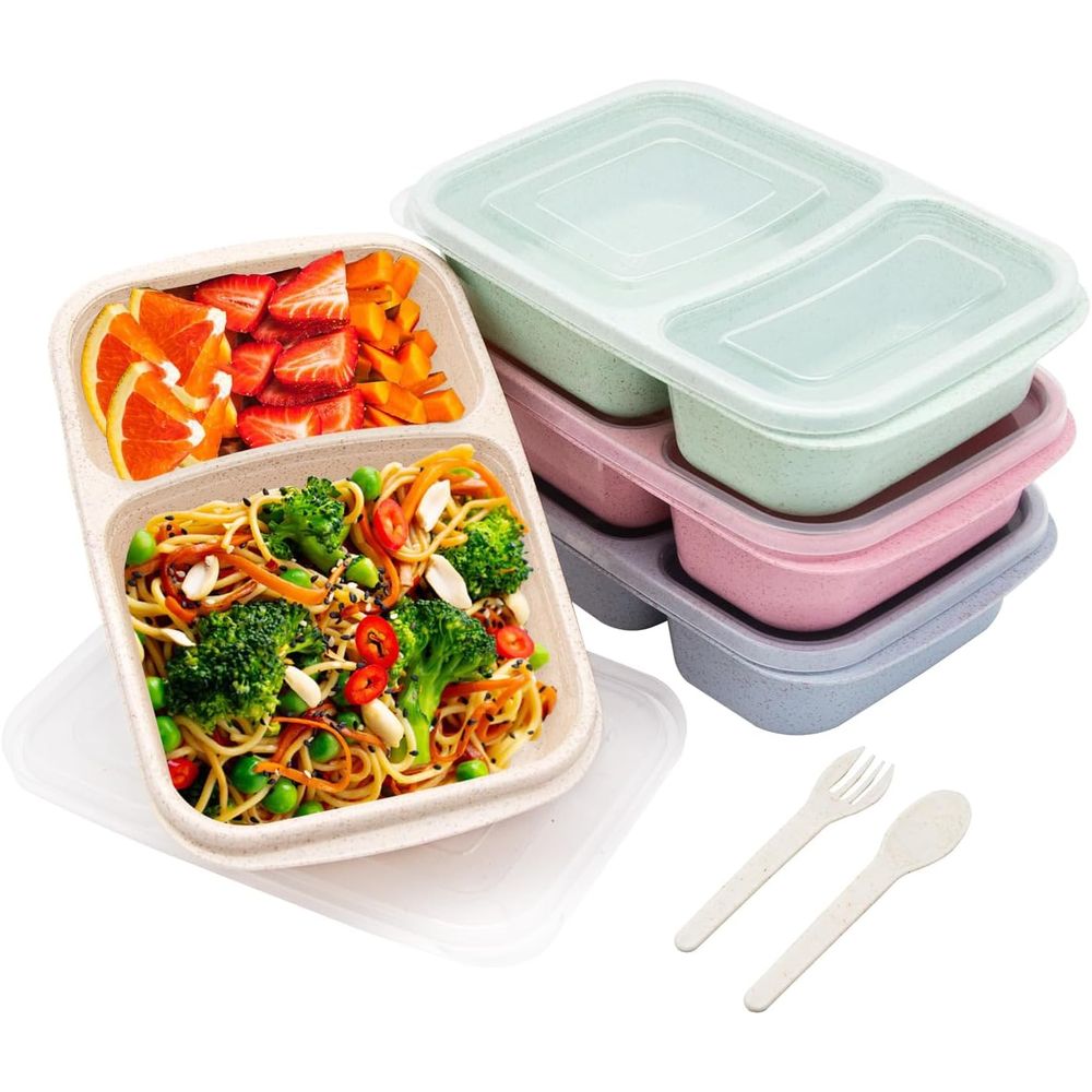 Food Storage Dividers - Set di 4 Contenitori Bento, 2