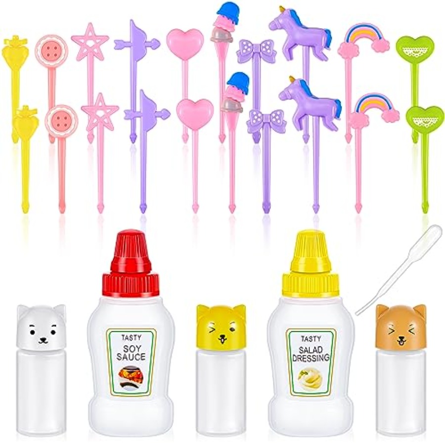 Condiment Squeeze Bottle - Set di 26 Contenitori per Salsa