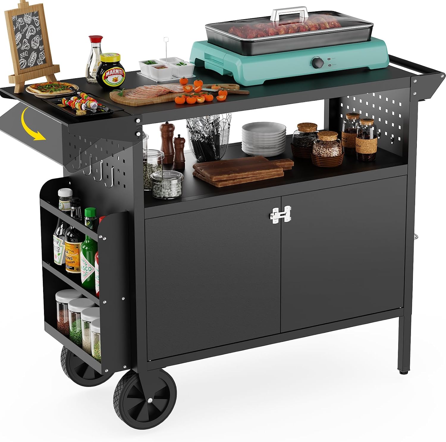 Food Storage For Room - Carrello da esterno per barbecue con