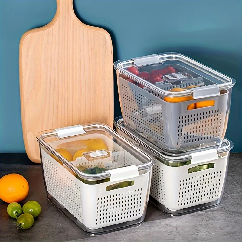 Food Storage Containers Xl - 2 contenitori grandi riutilizzabili per alimenti