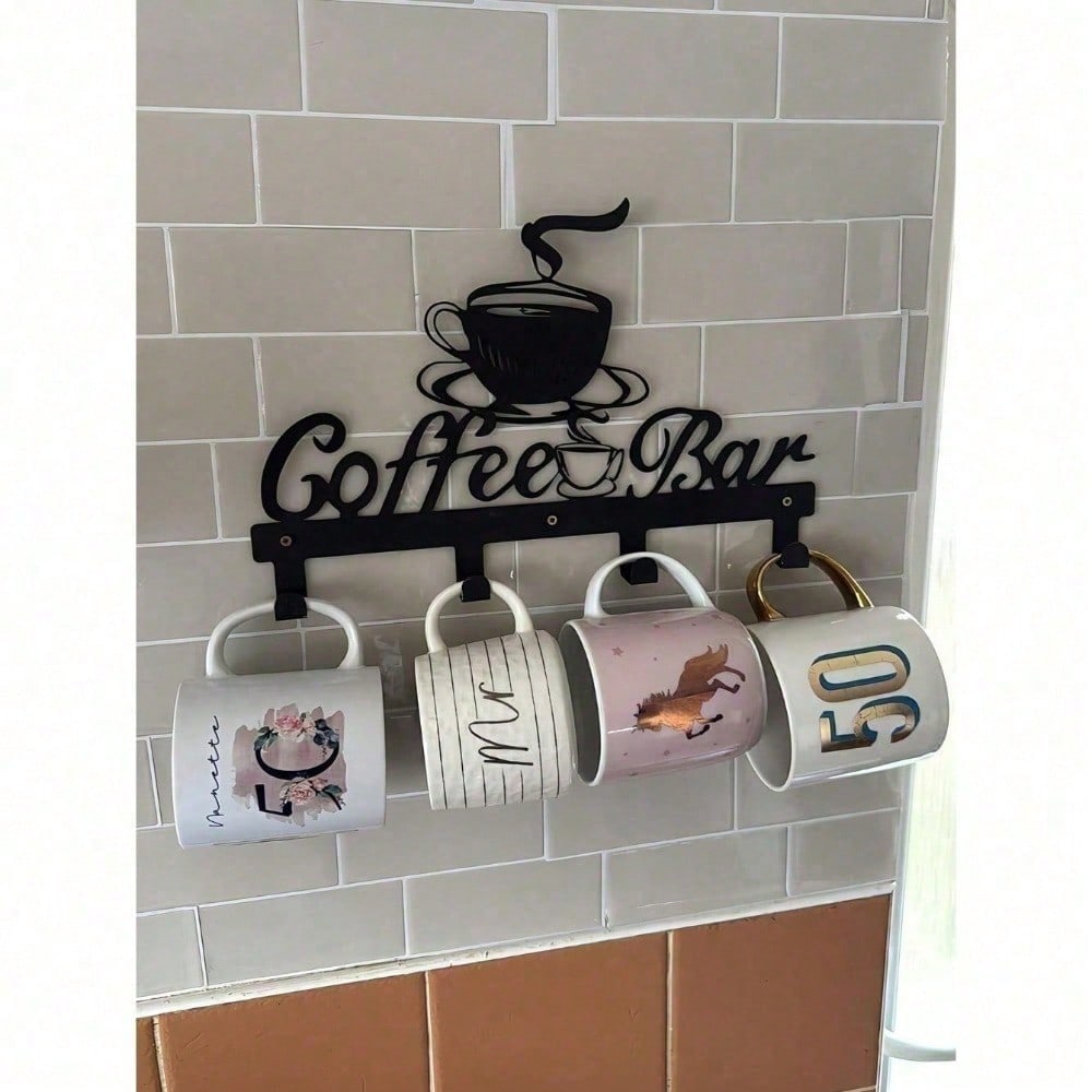 Food Storage For Room - Porta Tazze in Metallo Stile Rustico