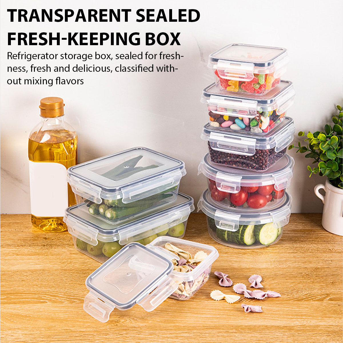 Food Storage Vegetables - 24 Pz/set Scatola di Conservazione degli