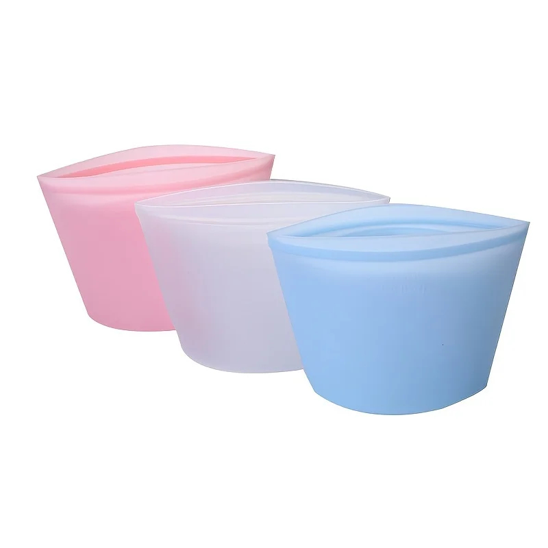 Food Storage Zipper Bags - Sacchetti in Silicone Riutilizzabili - Buste