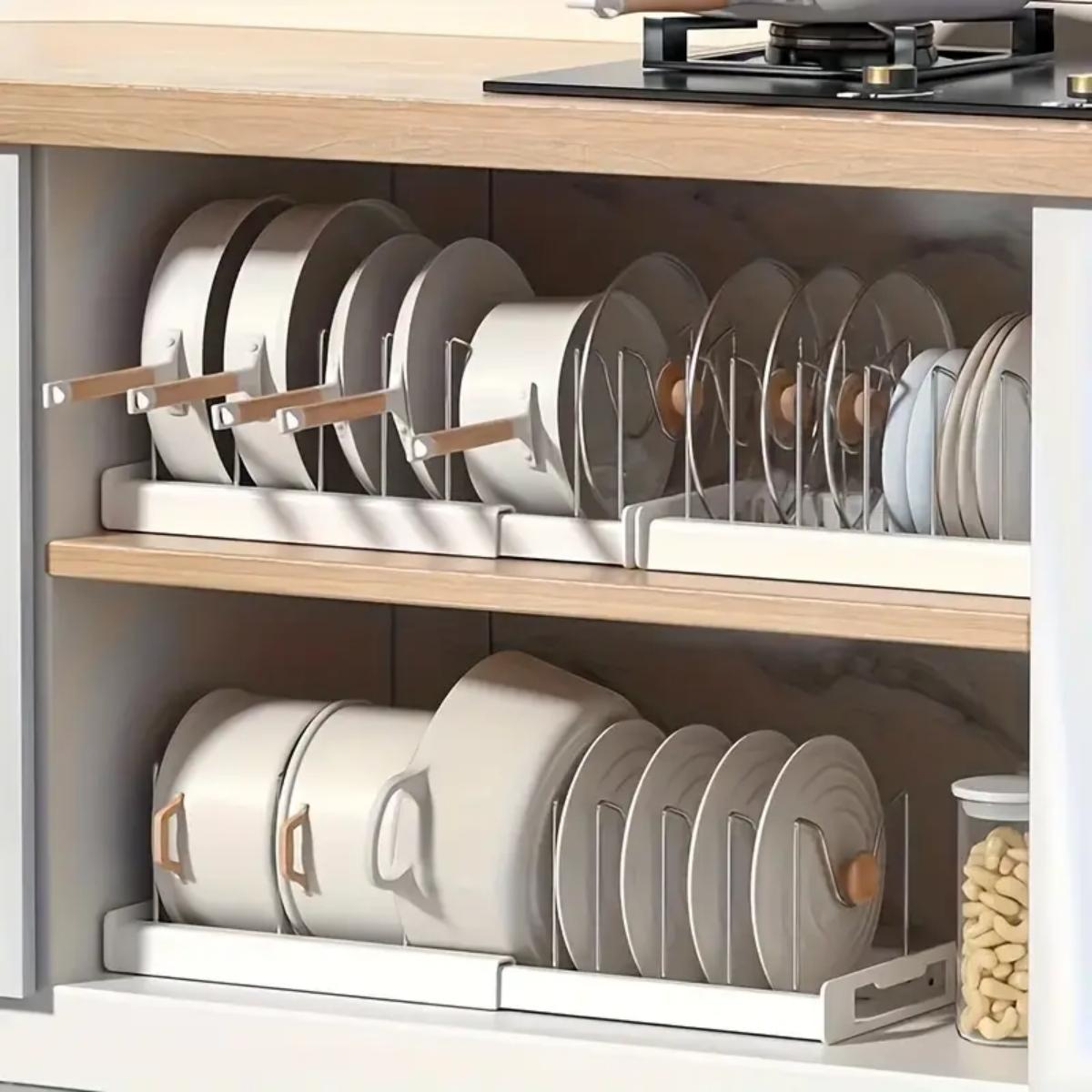 Food Storage Dividers - Organizzatore Espandibile per Pentole e Padelle