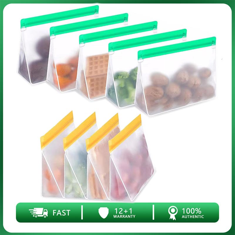 Food Storage Zipper Bags - Borsa riutilizzabile per la conservazione degli