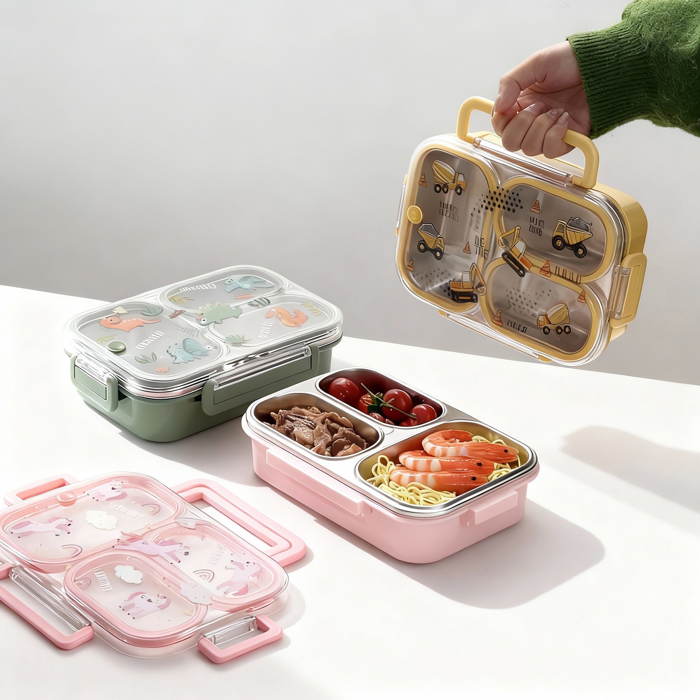 Food Storage Dividers - Contenitore per Pranzo per Bambini di