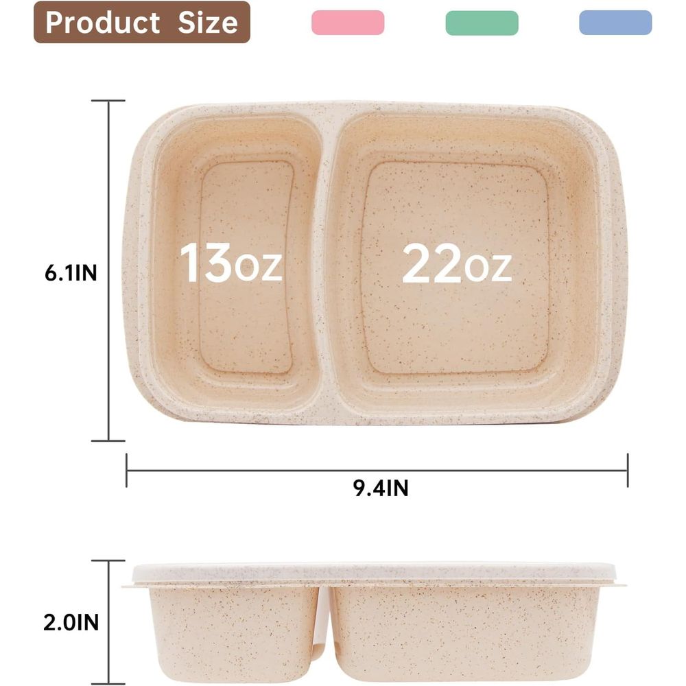 Set di 4 Contenitori Bento, 2  - Food Storage Dividers recensione e prezzo
