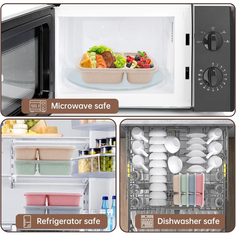 Set di 4 Contenitori Bento, 2  - Food Storage Dividers recensione e prezzo