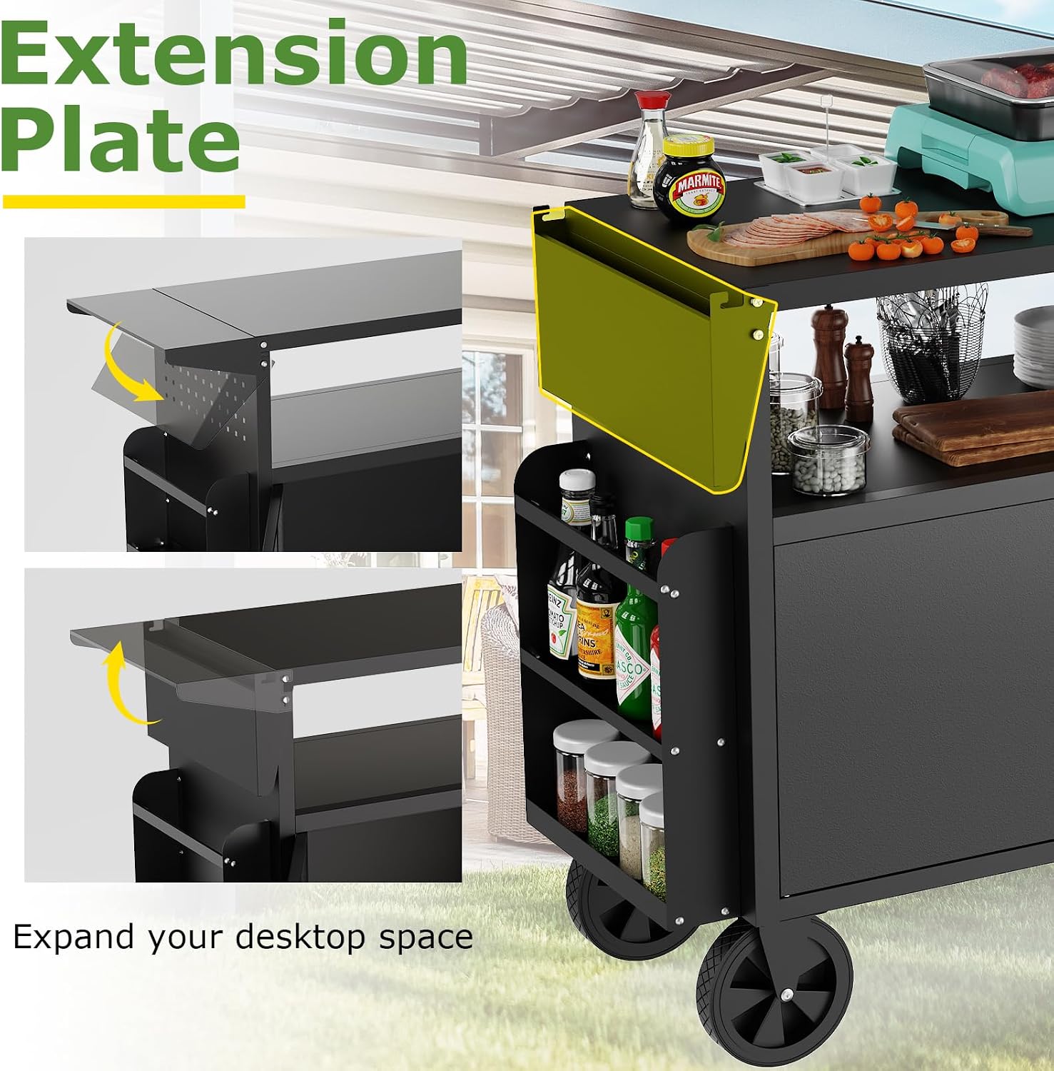 Carrello da esterno per barbec - Food Storage For Room recensione e prezzo