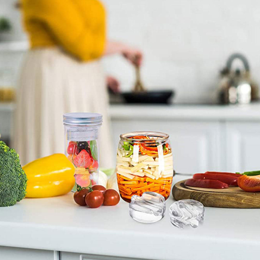 Set di 3 Pesi in Vetro Pesante - Mason Jar Wide Mouth recensione e prezzo