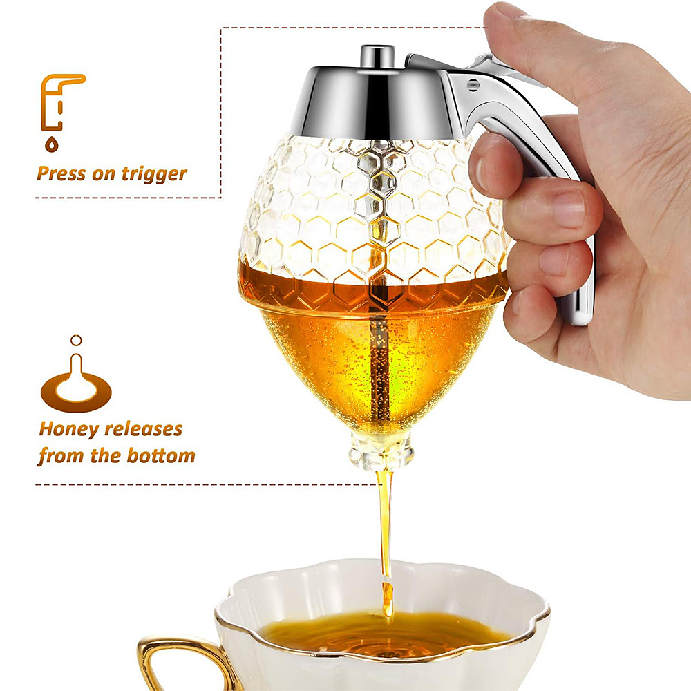 1pc Dispenser di miele in vetr - Condiment Squeeze Bottle recensione e prezzo