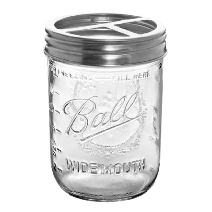 Porta Spazzolini da Bagno in V - Mason Jar Wide Mouth recensione e prezzo