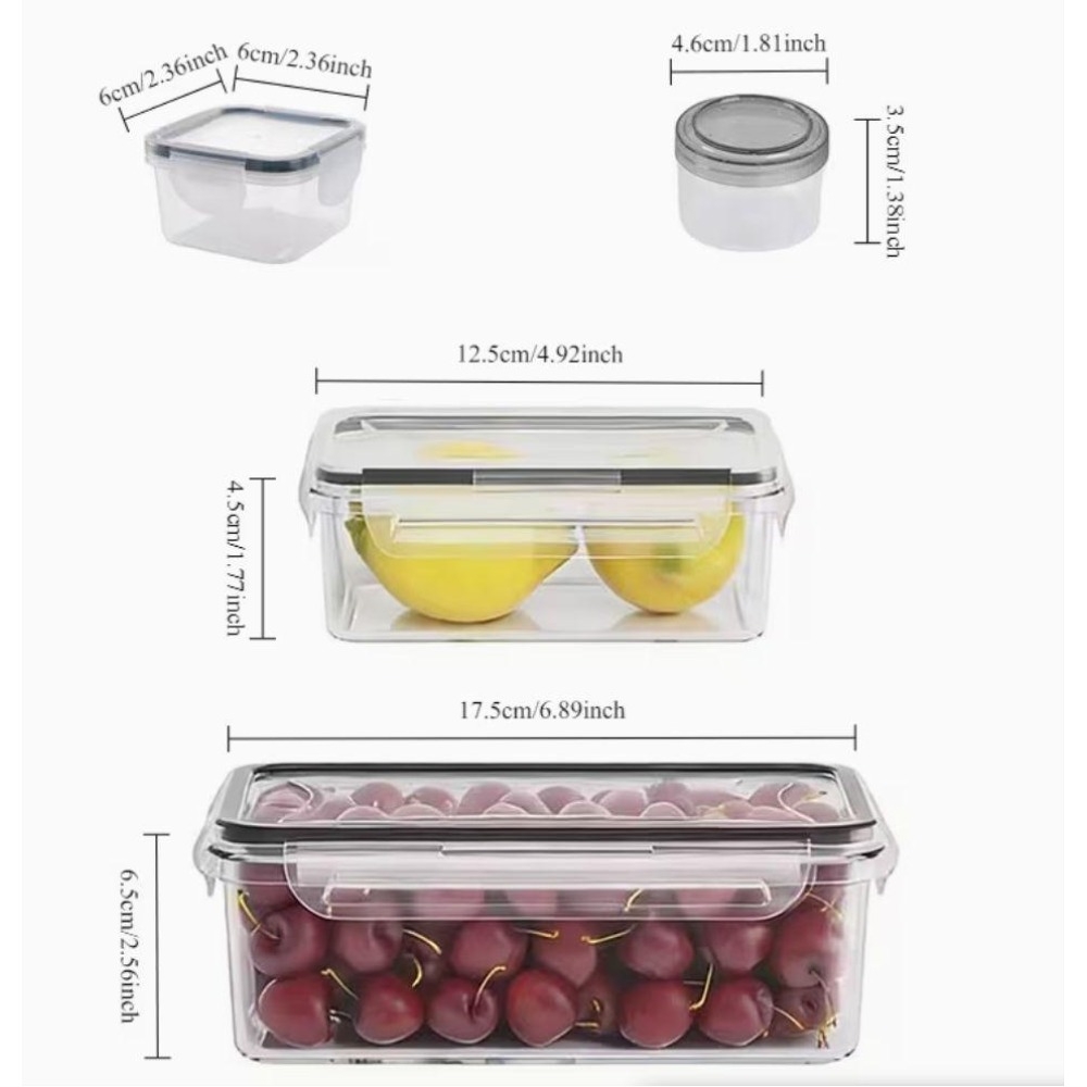 Set di 4 Contenitori Trasparen - Food Storage Vegetables recensione e prezzo