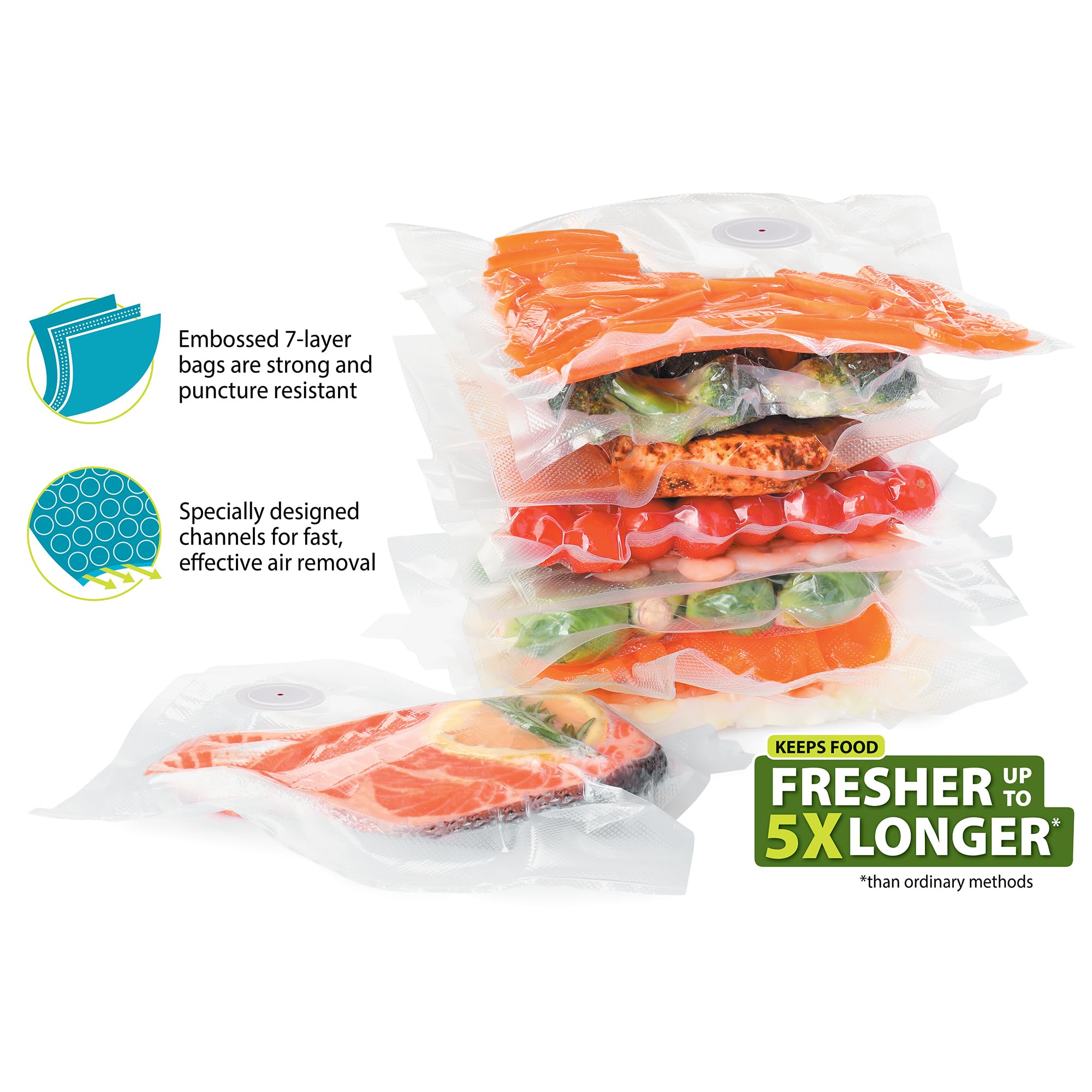 Set di sacchetti sottovuoto pe - Food Storage Vacuum Bags recensione e prezzo