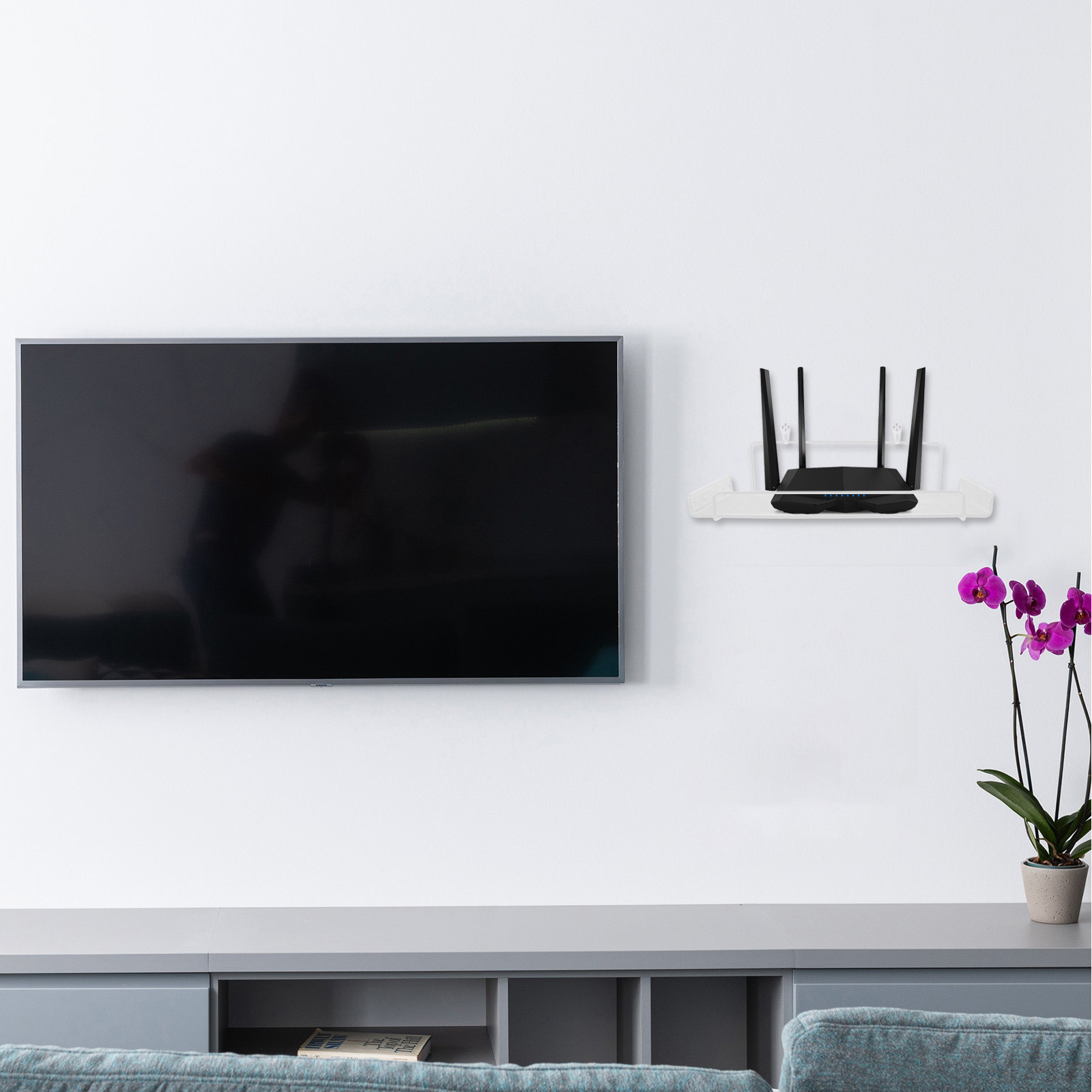 Supporto a Parete per Router,  - Food Storage For Room recensione e prezzo