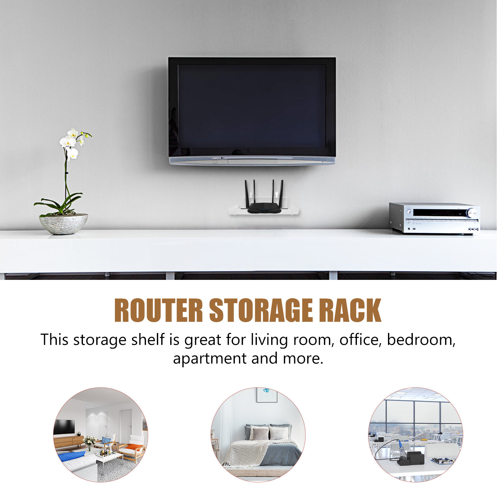 Supporto a Parete per Router,  - Food Storage For Room recensione e prezzo