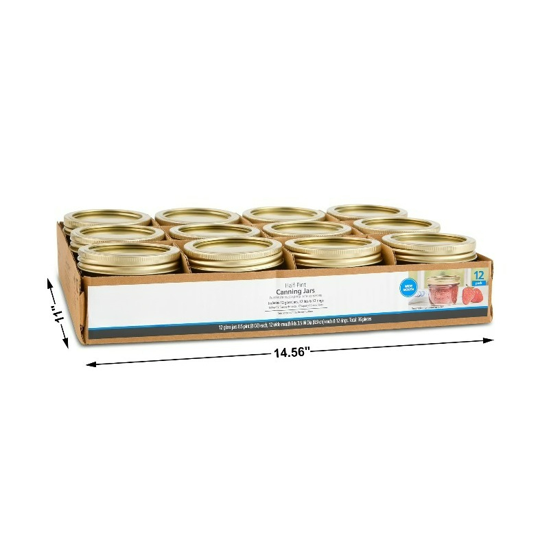 Barattoli Mason da 8 oz, Vaset - Mason Jar Wide Mouth recensione e prezzo