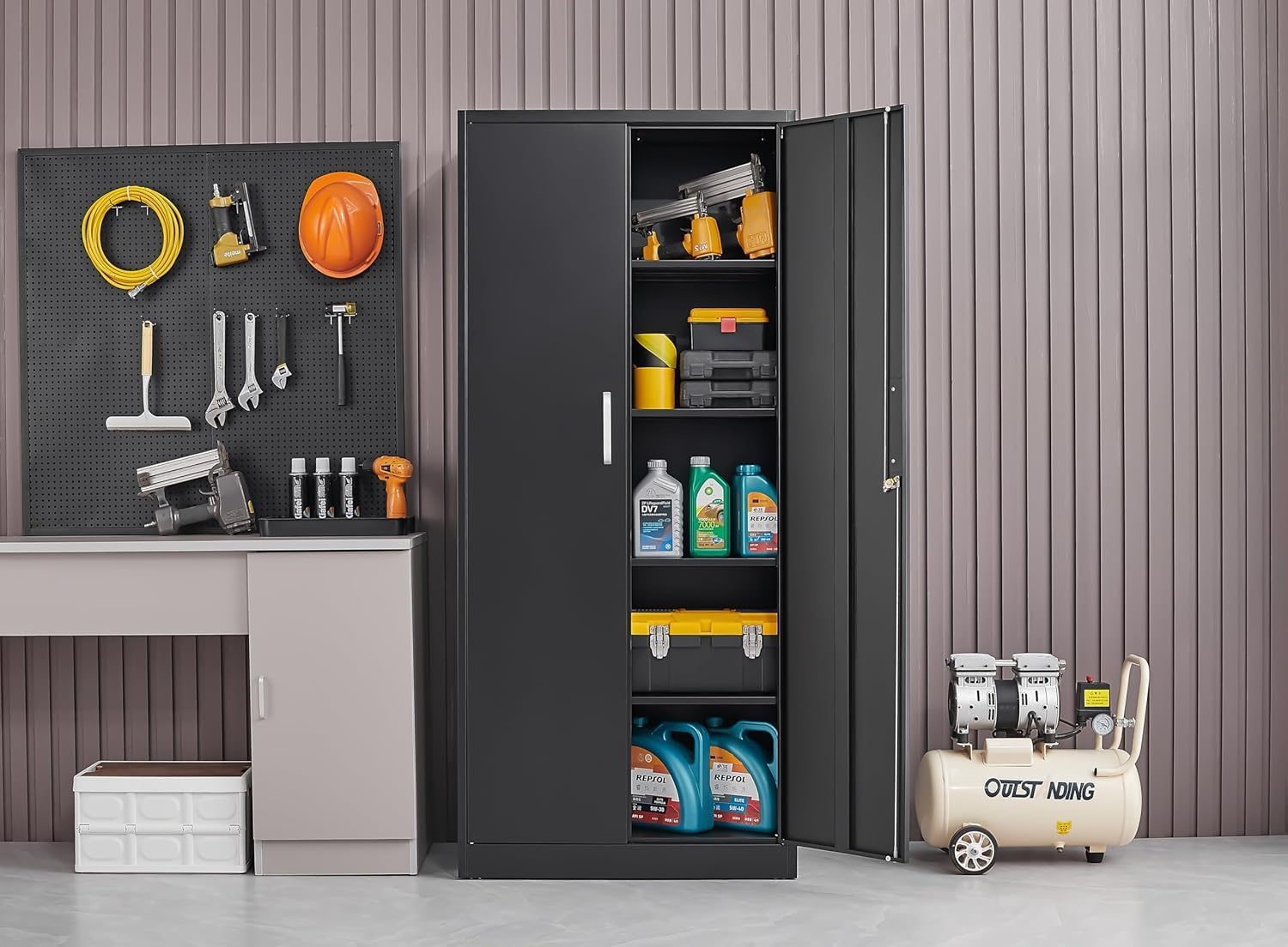 Armadio Metallico con Ripiani  - Food Storage For Room recensione e prezzo