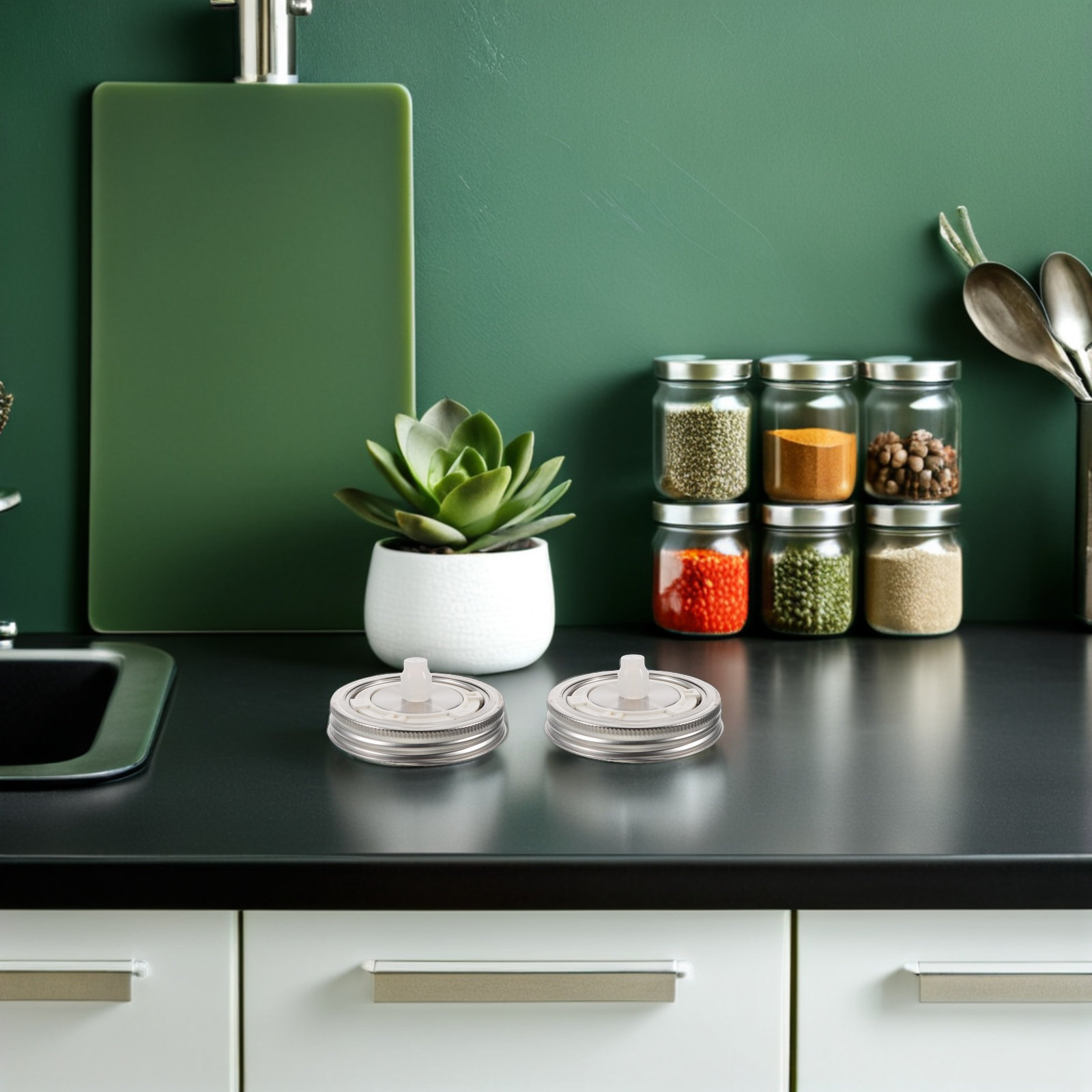 2 Pezzi Tappi per Fermentazion - Mason Jar Wide Mouth recensione e prezzo