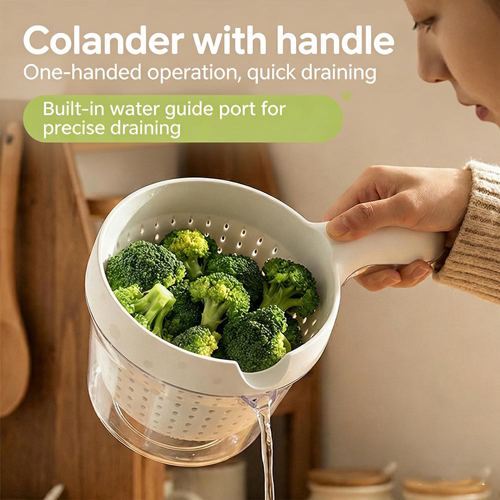 Cestello doppio 2 in 1 con man - Food Storage Vegetables recensione e prezzo