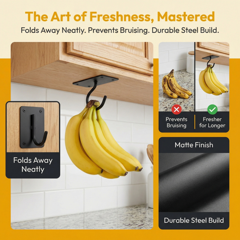 Gancio a banana autoadesivo in - Food Storage For Room recensione e prezzo