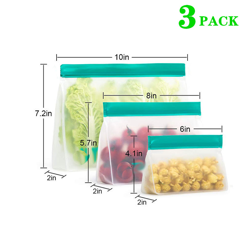 Borsa riutilizzabile per la co - Food Storage Zipper Bags recensione e prezzo